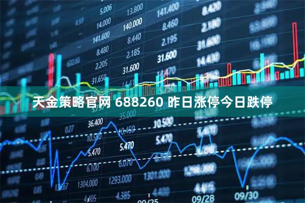 天金策略官网 688260 昨日涨停今日跌停